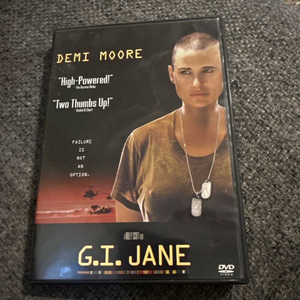 G.I. Jane DVD Demi Moore Movie R Rated NTSC Tall DVD Case